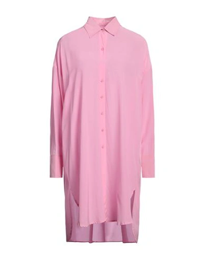 Fisico Cristina Ferrari Fisico Woman Mini Dress Pink Size S Viscose In Pink