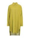 Fisico Cristina Ferrari Fisico Woman Mini Dress Acid Green Size M Viscose In Green