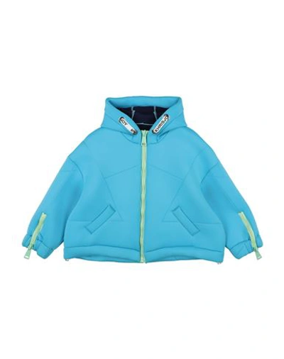 Khrisjoy Babies'  Toddler Girl Jacket Sky Blue Size 4 Polyester, Elastane