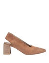 Marsèll Woman Pumps Light Brown Size 8 Soft Leather In Beige