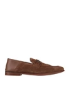 Dunhill Man Loafers Tan Size 11 Soft Leather In Brown