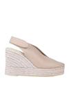 Ras Woman Espadrilles Dove Grey Size 7 Soft Leather In Grey