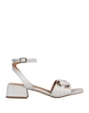 Bruno Premi Woman Sandals White Size 9 Sheepskin