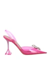 AMINA MUADDI AMINA MUADDI WOMAN PUMPS FUCHSIA SIZE 8 PVC - POLYVINYL CHLORIDE