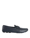 Prada Man Loafers Navy Blue Size 7 Soft Leather