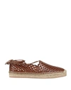 Gianvito Rossi Woman Espadrilles Tan Size 7 Soft Leather In Brown