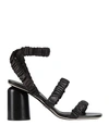 Halmanera Woman Sandals Black Size 7 Soft Leather In Black