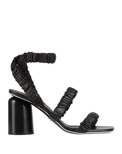 Halmanera Woman Sandals Black Size 7 Soft Leather