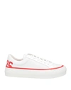 Gcds Woman Sneakers Red Size 10 Leather In Red