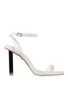 Carrano Woman Sandals White Size 7 Leather