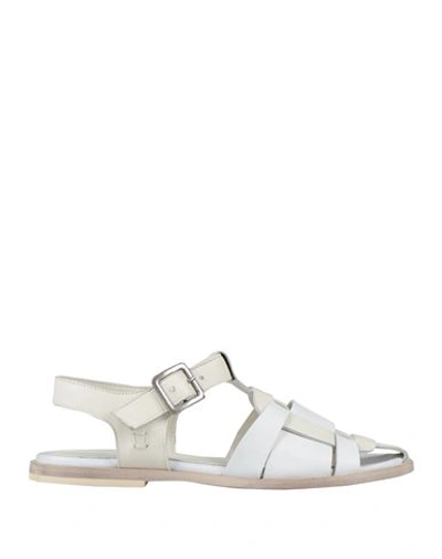 Collection Privèe Collection Privēe? Woman Sandals White Size 6 Leather