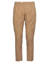 Yan Simmon Man Pants Sand Size 38 Cotton, Linen, Elastane In Beige
