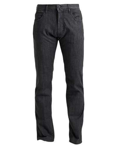 Emporio Armani Man Pants Black Size 31w-32l Cotton, Elastomultiester, Elastane