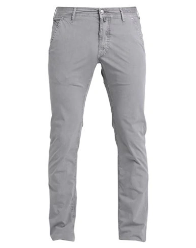 Jacob Cohёn Man Pants Light Grey Size 32 Cotton, Elastane In Grey