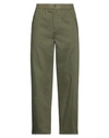 BURBERRY BURBERRY MAN PANTS MILITARY GREEN SIZE 38 COTTON