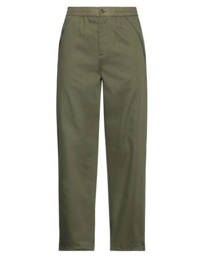 Burberry Man Pants Military Green Size 40 Cotton