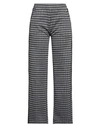 DEHA DEHA WOMAN PANTS GREY SIZE L POLYESTER, COTTON, POLYAMIDE, ELASTANE