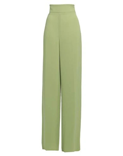Max Mara Studio Woman Pants Acid Green Size 12 Triacetate, Polyester In Green