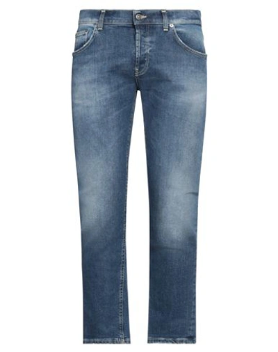 Dondup Man Jeans Blue Size 33 Cotton, Elastane