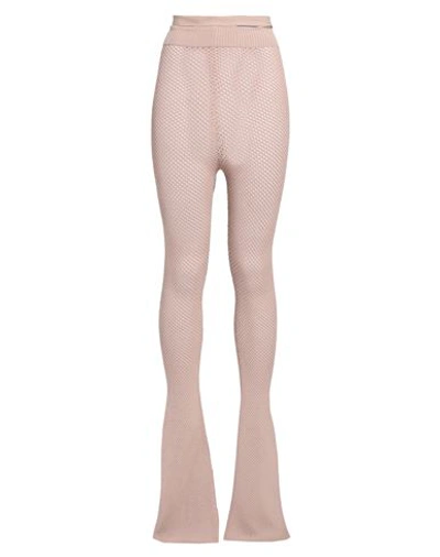 Andreädamo Andreādamo Woman Pants Blush Size Xs Viscose, Polyester, Polyamide, Elastane In Pink