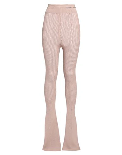 Andreädamo Andreādamo Woman Pants Blush Size S Viscose, Polyester, Polyamide, Elastane In Pink