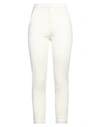 Pinko Woman Pants Ivory Size 8 Viscose, Polyamide, Elastane In White