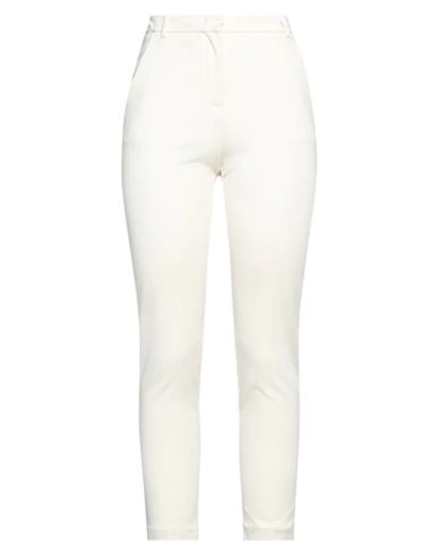 Pinko Woman Pants Ivory Size 8 Viscose, Polyamide, Elastane In White