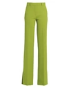 Del Core Woman Pants Green Size 4 Polyester, Virgin Wool, Elastane, Cotton