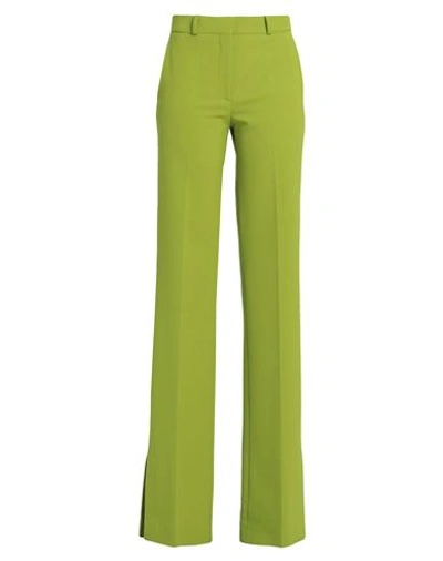 DEL CORE DEL CORE WOMAN PANTS GREEN SIZE 4 POLYESTER, VIRGIN WOOL, ELASTANE, COTTON