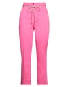 Patrizia Pepe Woman Pants Fuchsia Size 8 Cotton, Polyamide, Elastane In Pink