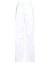 Red Valentino Woman Pants White Size 8 Linen, Cotton, Elastane In White