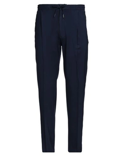 Lardini Man Pants Midnight Blue Size 42 Wool