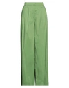 Jijil Woman Pants Green Size 2 Cotton, Polyamide, Elastane