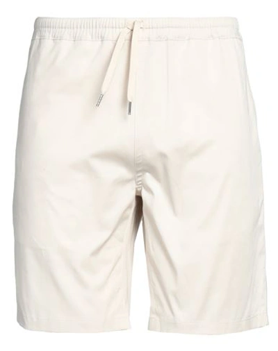 Sandro Man Shorts & Bermuda Shorts Beige Size 34 Cotton, Lyocell, Elastane