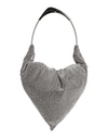 Benedetta Bruzziches Woman Handbag Silver Size - Textile Fibers