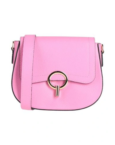 Laura Di Maggio Woman Cross-body Bag Pink Size - Leather