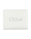 Chloé Woman Wallet White Size - Calfskin
