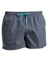 Sundek Man Swim Trunks Steel Grey Size M Polyester