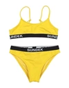Sundek Babies'  Toddler Girl Bikini Ocher Size 6 Polyamide, Elastane In Yellow