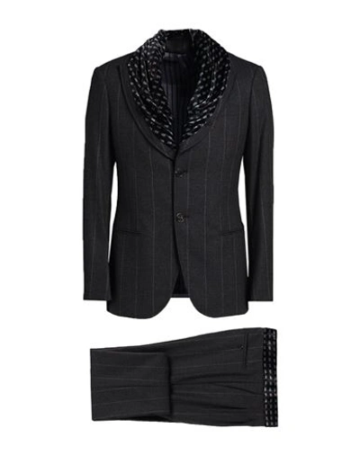 Giorgio Armani Man Suit Brown Size 42 Virgin Wool, Elastane, Viscose, Silk
