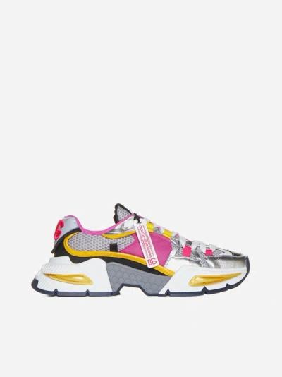 Dolce & Gabbana Airmaster Panelled Trainers In Multicolor