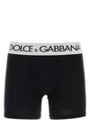 DOLCE & GABBANA DOLCE & GABBANA MAN BLACK STRETCH COTTON BOXER