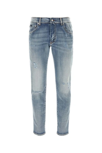 Dolce & Gabbana Stretch Denim Jeans In Blue