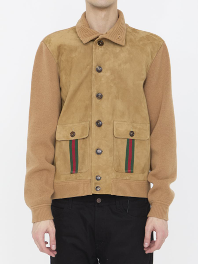 Gucci Jacket In Brown