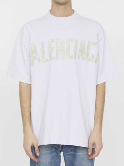 Balenciaga Tape Type T-shirt In White