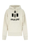 Isabel Marant Étoile Isabel Marant Etoile Women Melange Ivory Cotton Blend Mansel Sweatshirt In Brown