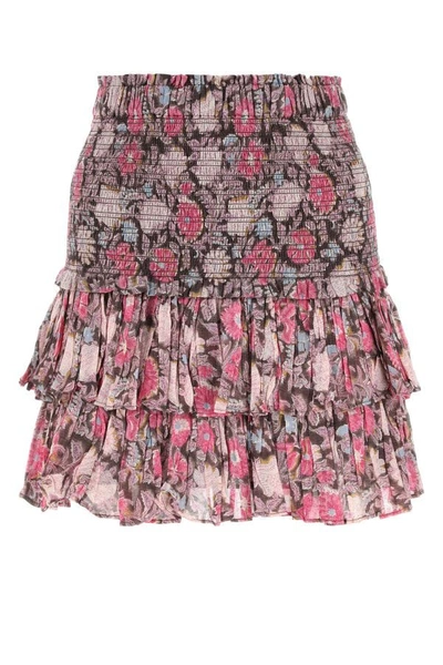 Isabel Marant Étoile Isabel Marant Etoile Woman Printed Cotton Naomi Mini Skirt In Multicolor