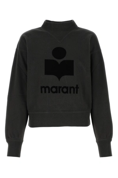 ISABEL MARANT ÉTOILE ISABEL MARANT ETOILE WOMEN SLATE COTTON MOBY SWEATSHIRT