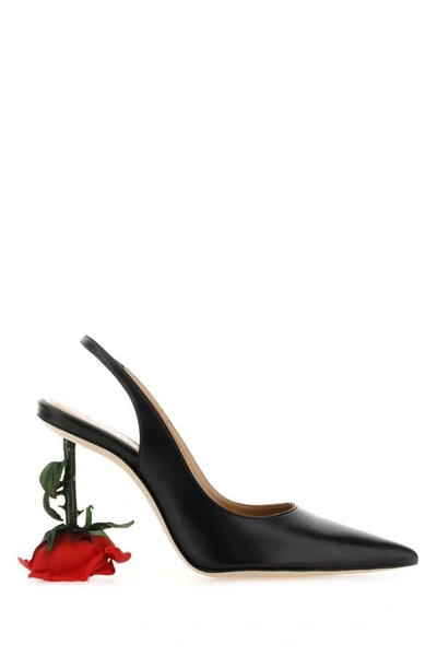 Loewe Woman Black Leather Pumps