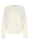 Loewe Man Sweater Off White Size S Cashmere, Polyamide In White